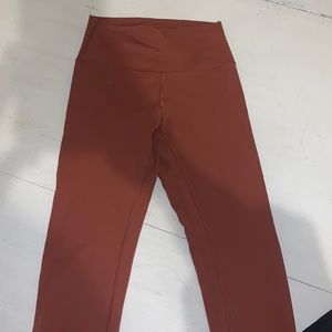 Copper/orange wonder under Lululemon